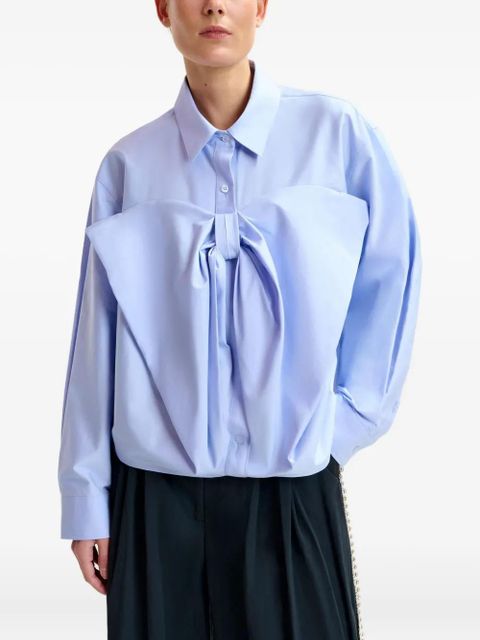 Essentiel Antwerp bow-detail shirt - Blue