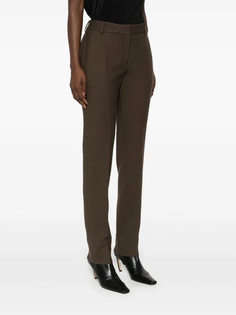 TOTEME low-rise trousers - Brown