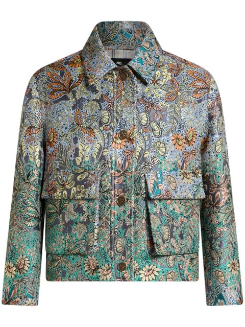 ETRO floral-jacquard jacket - Blue - zdjęcie produktu nr 1