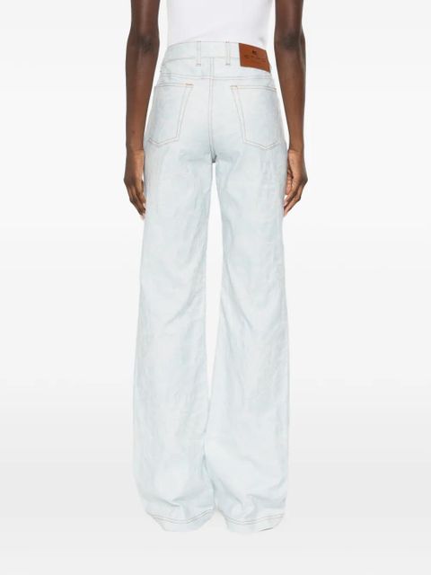 ETRO floral trousers - Blue