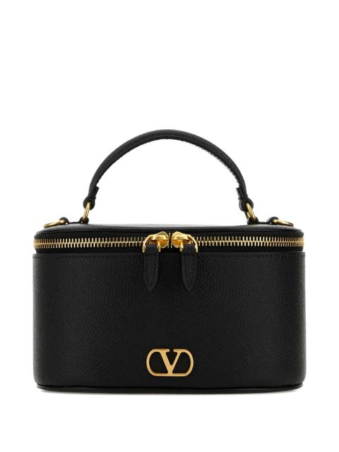 Valentino Garavani VLogo signature leather mini bag - Black - zdjęcie produktu nr 1