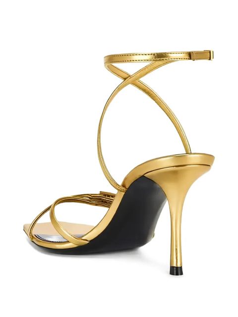 Saint Laurent 75mm Lydia ankle-strap sandals - Gold