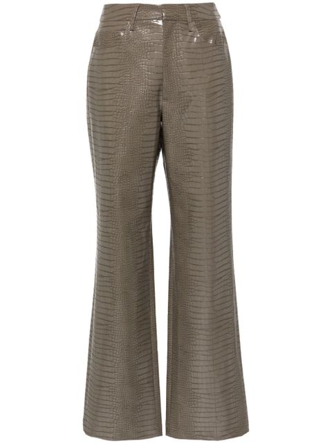 ROTATE BIRGER CHRISTENSEN mid-rise straight-leg trousers - Brown - zdjęcie produktu nr 1