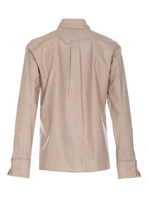 Max Mara Tebaide classic collar button shirt - Neutrals - zdjęcie produktu nr 2
