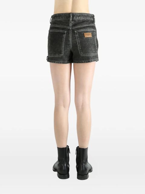 Alexander Wang logo-patch mini skort - Grey