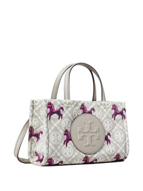 Tory Burch mini Ella horse-pattern logo tote - Grey - zdjęcie produktu nr 1