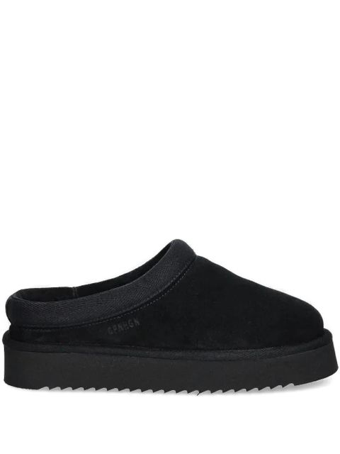 Copenhagen platform suede mules - Black - zdjęcie produktu nr 1