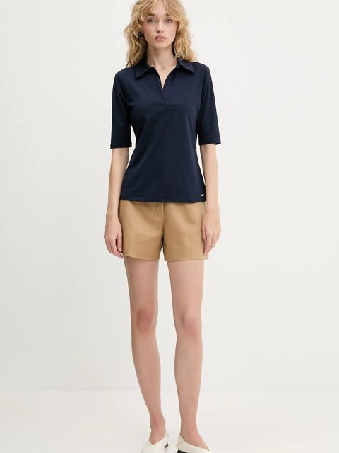 Calvin Klein polo damski kolor granatowy LV044C221G