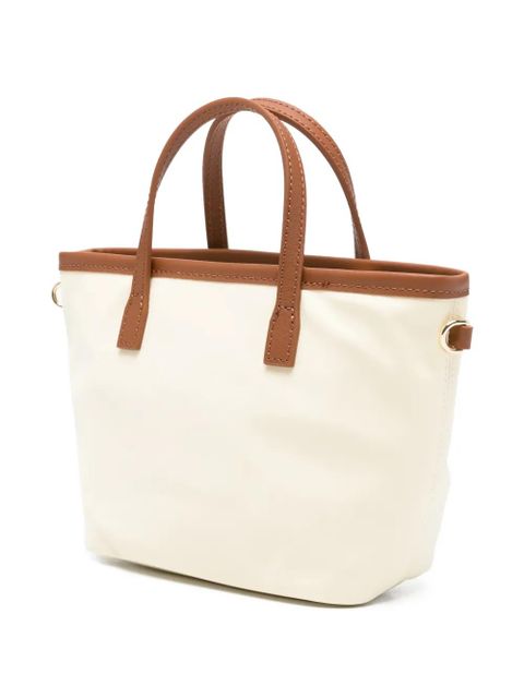 MC2 Saint Barth mini logo-embroidered tote bag - Neutrals