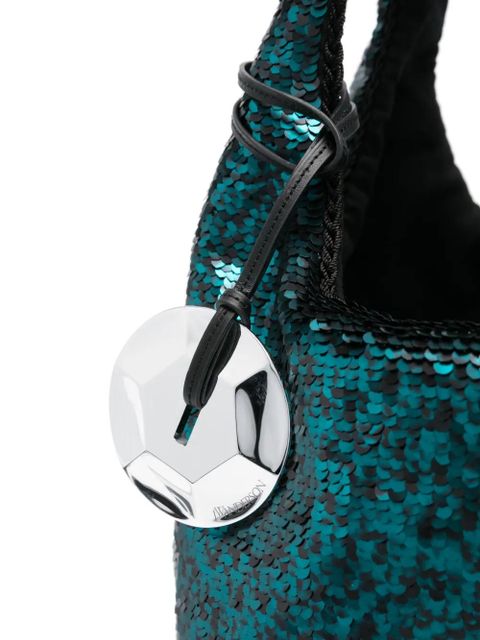 JW Anderson mini sequinned tote bag - Green