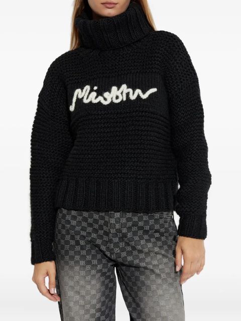 MISBHV roll-neck logo-detail sweater - Black - zdjęcie produktu nr 2