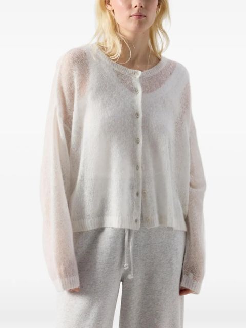 American Vintage Bodyrow long-sleeved wool cardigan - Neutrals