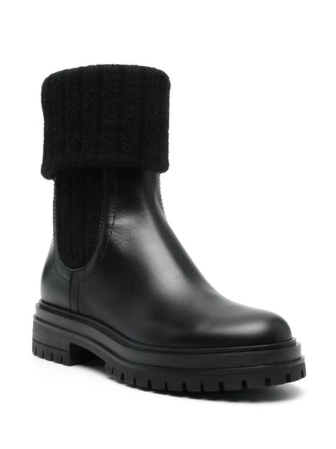 Gianvito Rossi 45mm folded Chelsea boots - Black - zdjęcie produktu nr 2