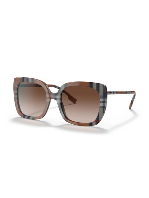 Burberry Eyewear Caroll oversize-frame sunglasses - Brown - zdjęcie produktu nr 2