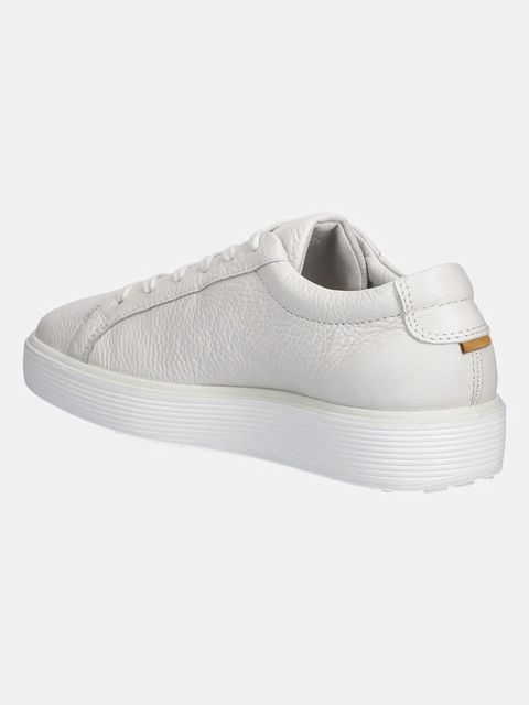 Ecco sneakersy skórzane Soft 60 W damskie kolor biały 219203-01007