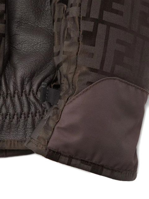 FENDI logo-pattern gloves - Brown - zdjęcie produktu nr 2