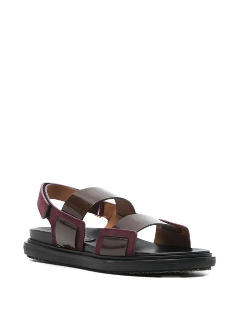 Marni strap leather sandals - Brown - zdjęcie produktu nr 2