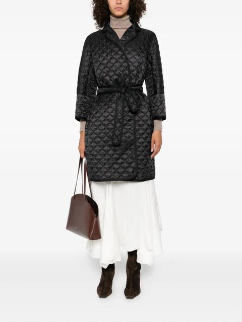 Max Mara Arianna quilted coat - Black