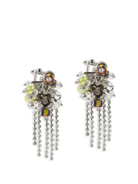 DRIES VAN NOTEN beaded earrings - Yellow
