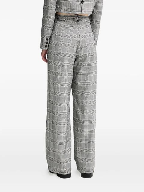 ALOHAS Prince of Wales-check belted trousers - Grey - zdjęcie produktu nr 2