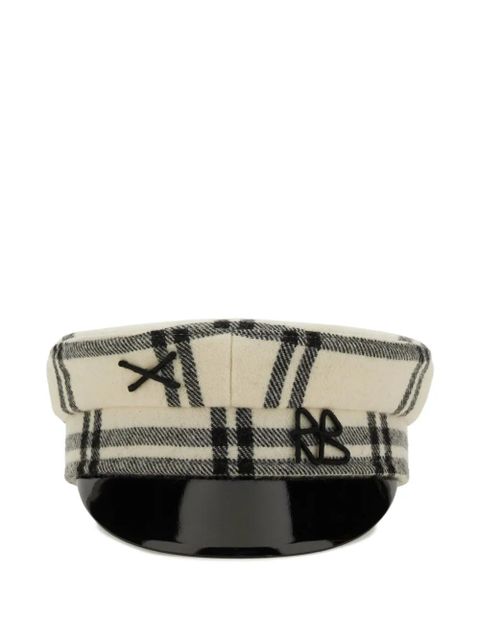 Ruslan Baginskiy checked peaked hat - White - zdjęcie produktu nr 1