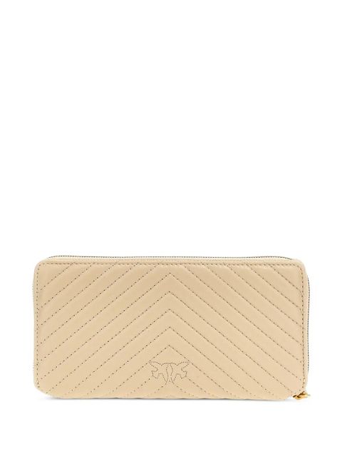 PINKO chevron-quilted leather wallet - Neutrals - zdjęcie produktu nr 2