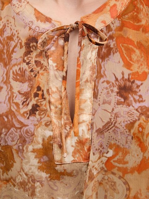 Desigual sukienka BOHOSHORT kolor pomarańczowy mini rozkloszowana 25WWVW18