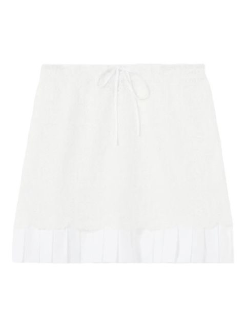 Claudie Pierlot drawstring mini skirt - White - zdjęcie produktu nr 1
