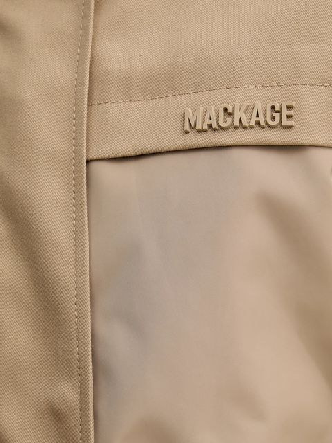 MACKAGE parka damska kolor beżowy przejściowa KAORI.LVS