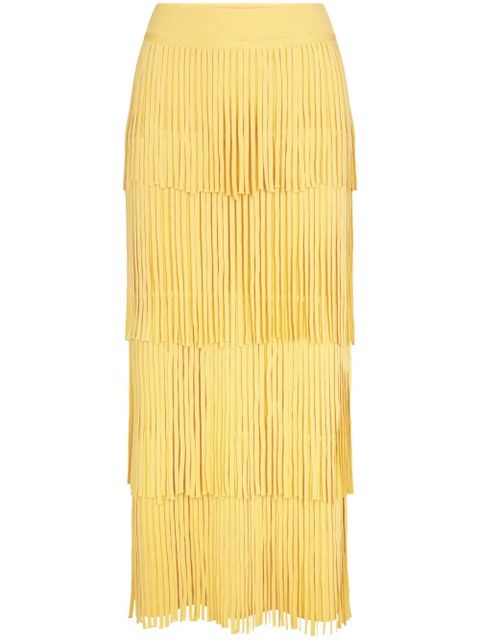 Simon Miller Za Za knit fringe maxi skirt - Yellow - zdjęcie produktu nr 1