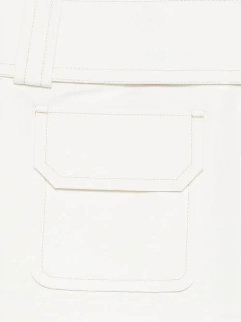 AMI Paris pocket mini straight skirt - Neutrals