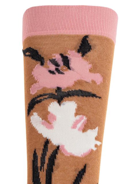 Marni floral-intarsia socks - Neutrals - zdjęcie produktu nr 2