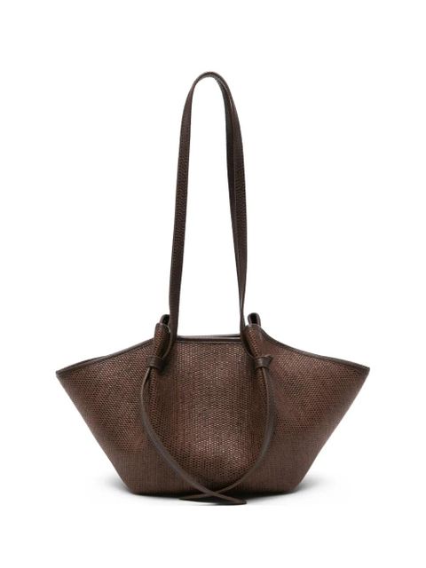 Yuzefi Mochi woven-effect shoulder bag - Brown - zdjęcie produktu nr 1