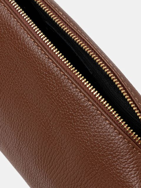 Answear.LAB torebka skórzana kolor brązowy