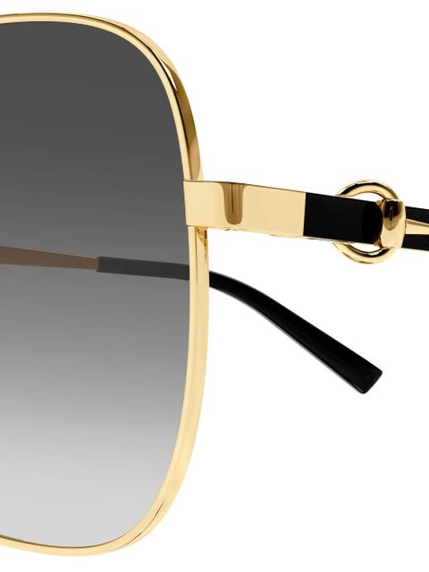Gucci Eyewear round-frame sunglasses - Gold - zdjęcie produktu nr 2