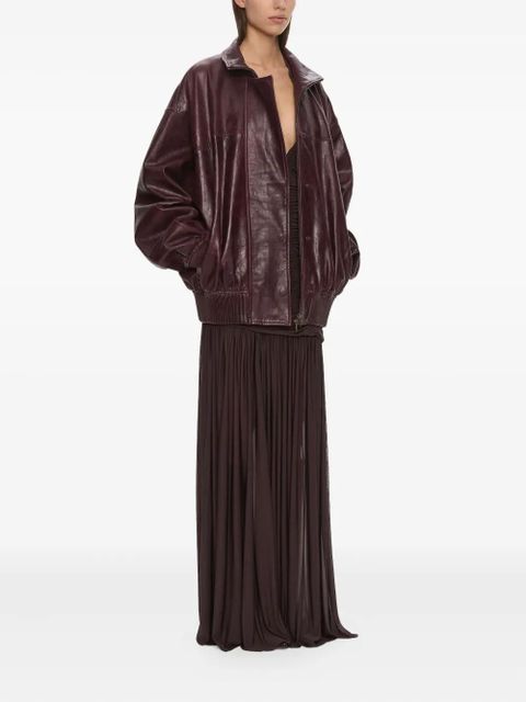 Christopher Esber Devon leather bomber jacket - Red - zdjęcie produktu nr 2