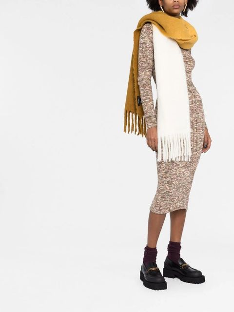 The Attico open-back midi dress - Brown