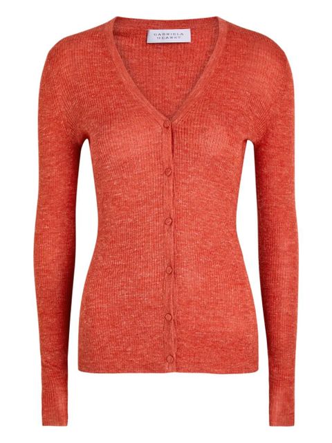 Gabriela Hearst Atiste V-neck cardigan - Orange - zdjęcie produktu nr 1