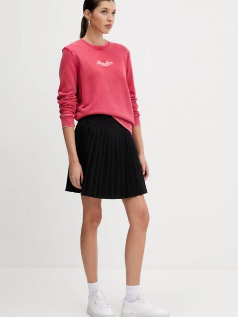 Guess Jeans bluza bawełniana damska kolor czerwony z aplikacją W5YQ28 KCPR1 - zdjęcie produktu nr 2