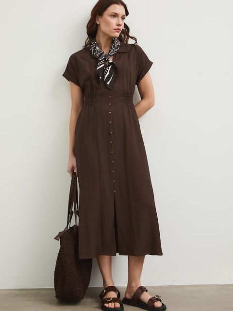 Medicine sukienka rozkloszowana z wiskozą - zdjęcie produktu nr 1