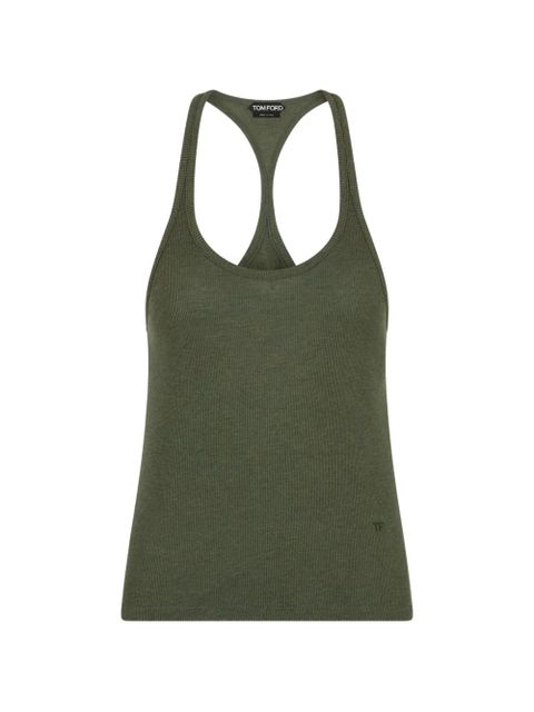 TOM FORD racerback tank top - Green - zdjęcie produktu nr 1