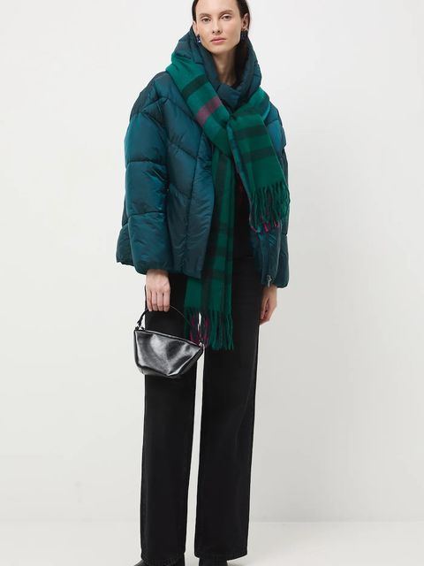 Medicine kurtka damska kolor zielony zimowa oversize - zdjęcie produktu nr 1