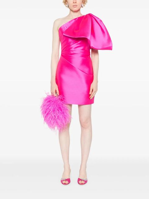 Solace London Marcela oversized-bow minidress - Pink - zdjęcie produktu nr 2