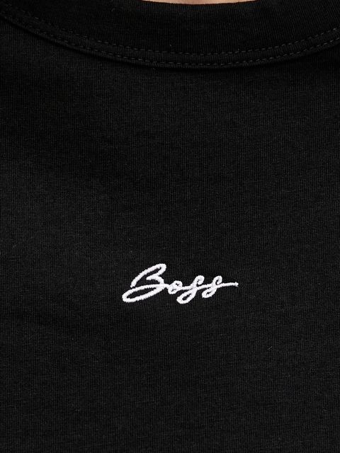 BOSS Orange t-shirt bawełniany damski kolor czarny 50547547