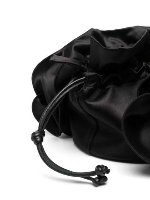 Magda Butrym Magda satin flower bucket bag - Black