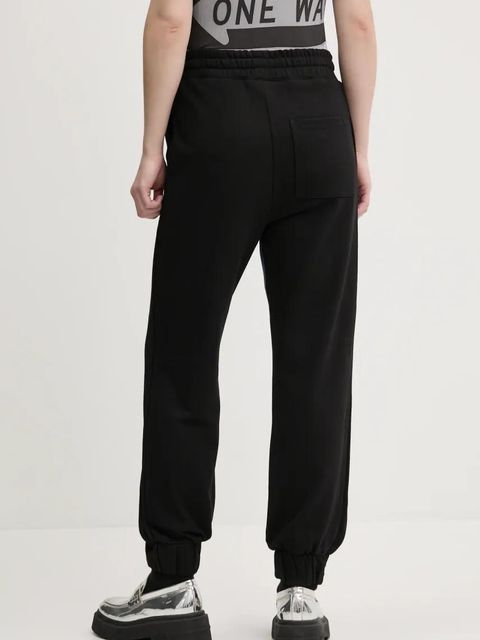 Desigual spodnie dresowe PEETERS damskie kolor niebieski gładkie 25SWDD73