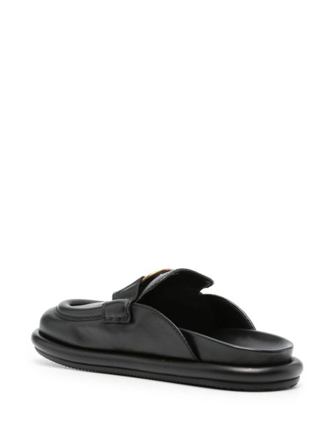 Moncler Bell leather mules - Black - zdjęcie produktu nr 2