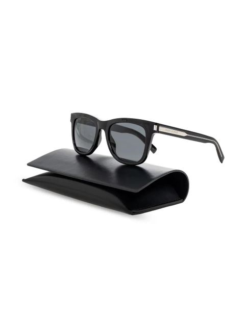 Saint Laurent Eyewear logo-engraved sunglasses - Black