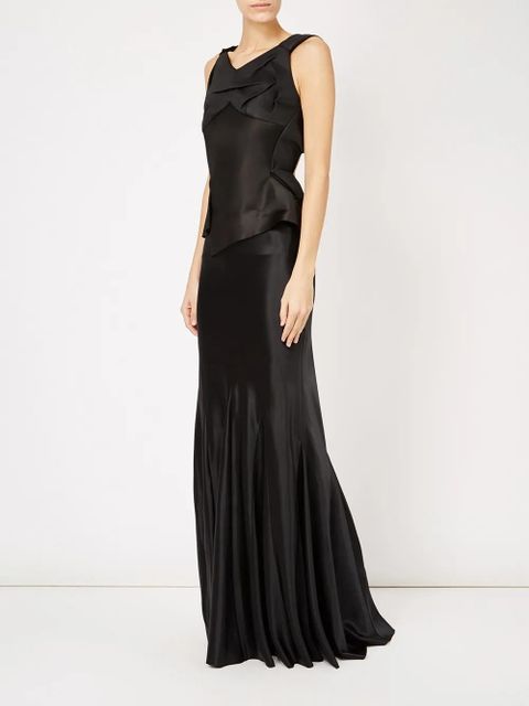 Maison Margiela open back evening dress - Black