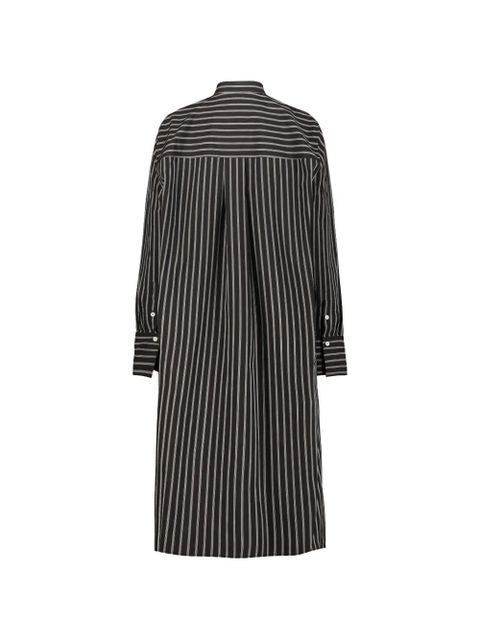 TOTEME striped cotton-poplin shirt dress - Black - zdjęcie produktu nr 2